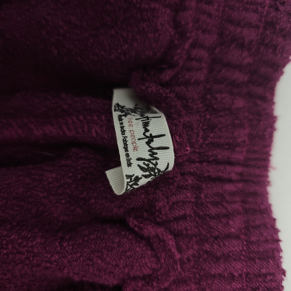 Free People Purple Pajama Pants Slow It Down Joggers - Picture 2 of 8